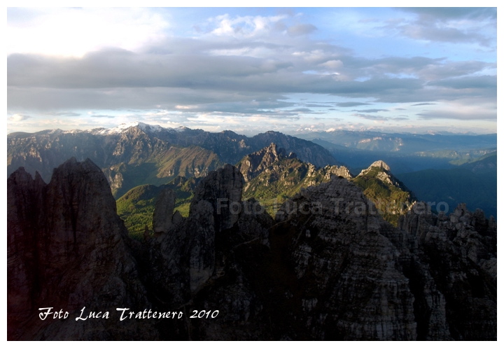 tramonto su Fumante e Pasubio